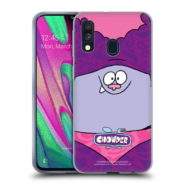 Chowder: Animated Series Graphics Full Face Soft Gel Case for Samsung Galaxy A40 (2019)
