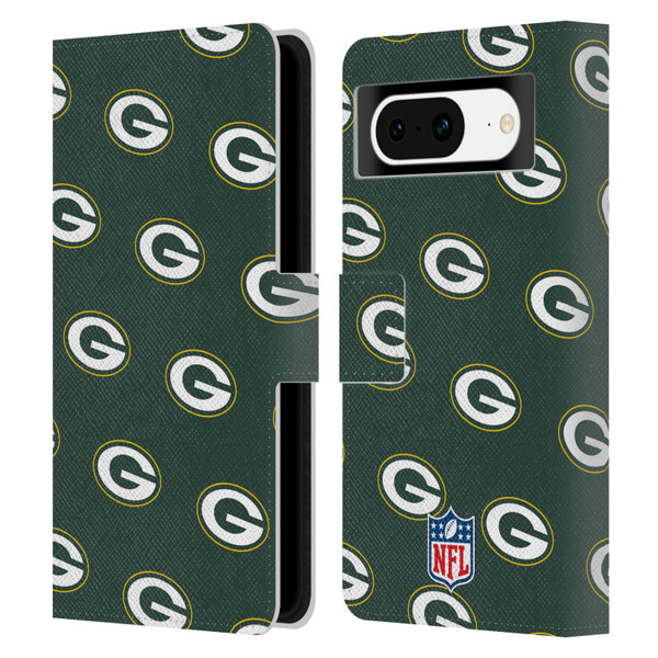 NFL Green Bay Packers Artwork Patterns Leather Book Wallet Case Cover For Google Pixel 8