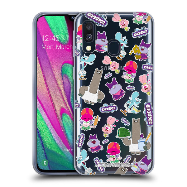 Chowder: Animated Series Graphics Pattern Soft Gel Case for Samsung Galaxy A40 (2019)