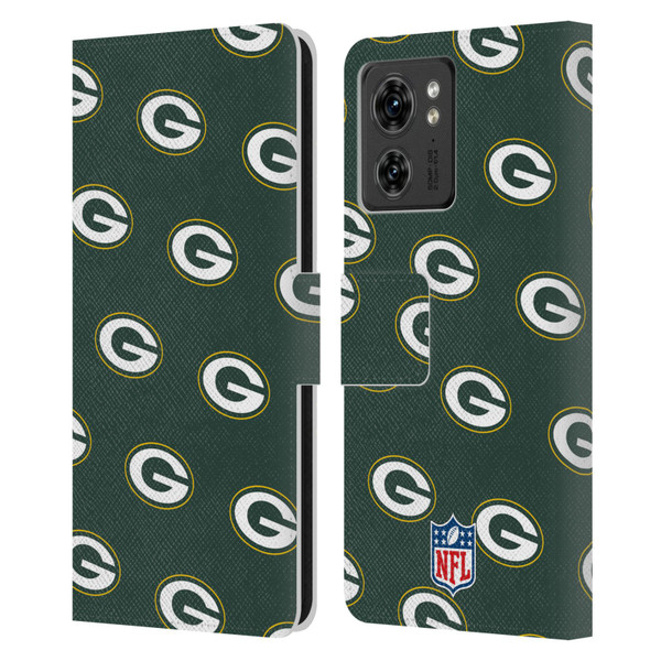 NFL Green Bay Packers Artwork Patterns Leather Book Wallet Case Cover For Motorola Moto Edge 40