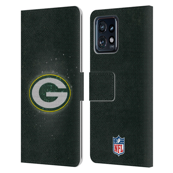 NFL Green Bay Packers Artwork LED Leather Book Wallet Case Cover For Motorola Moto Edge 40 Pro