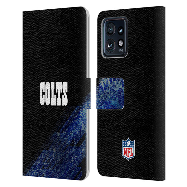 NFL Indianapolis Colts Logo Blur Leather Book Wallet Case Cover For Motorola Moto Edge 40 Pro