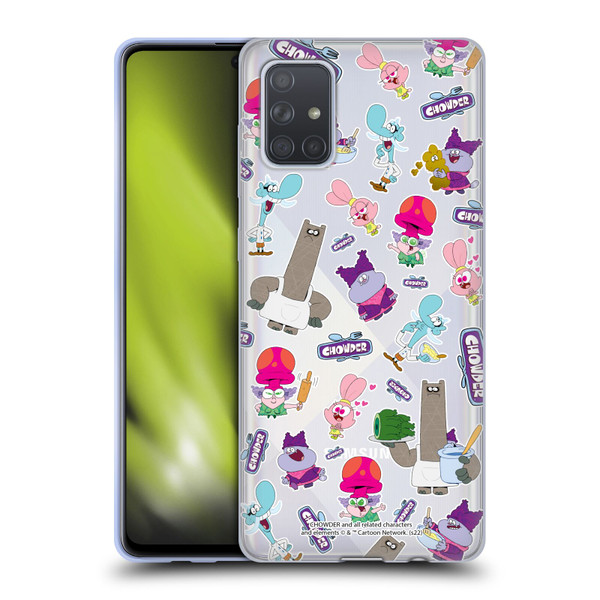 Chowder: Animated Series Graphics Pattern Soft Gel Case for Samsung Galaxy A71 (2019)