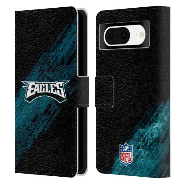 NFL Philadelphia Eagles Logo Blur Leather Book Wallet Case Cover For Google Pixel 8