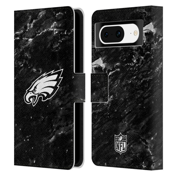 NFL Philadelphia Eagles Artwork Marble Leather Book Wallet Case Cover For Google Pixel 8