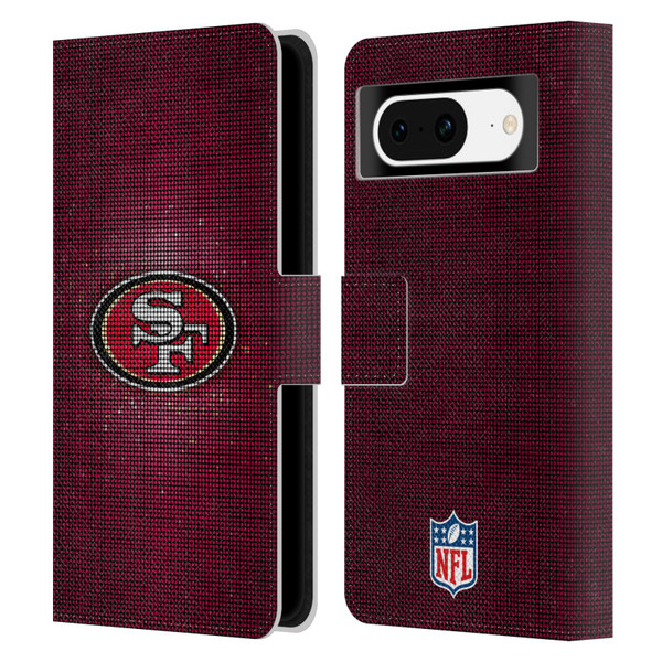 NFL San Francisco 49ers Artwork LED Leather Book Wallet Case Cover For Google Pixel 8
