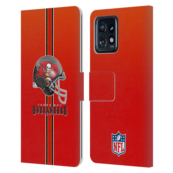 NFL Tampa Bay Buccaneers Logo Helmet Leather Book Wallet Case Cover For Motorola Moto Edge 40 Pro