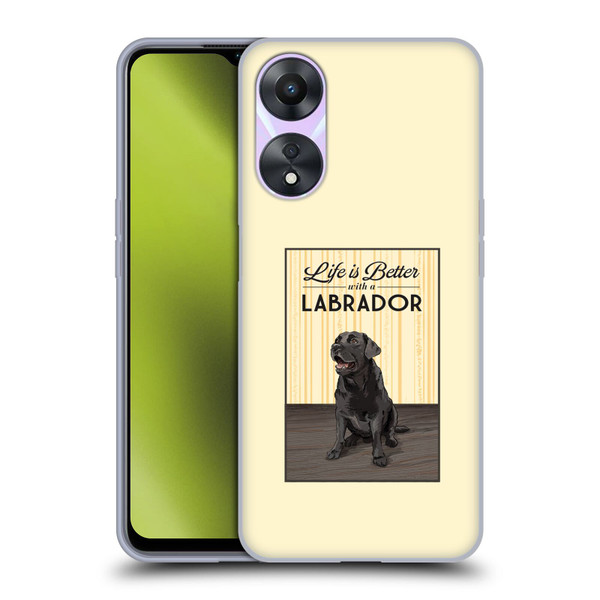 Lantern Press Dog Collection Labrador Soft Gel Case for OPPO A78 5G
