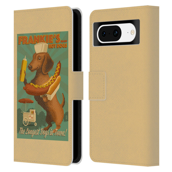 Lantern Press Dog Collection Frankie's Leather Book Wallet Case Cover For Google Pixel 8