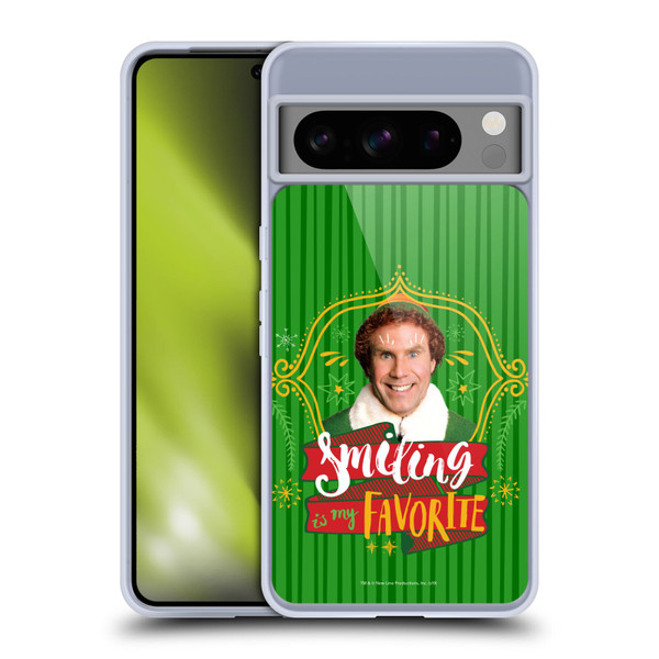 Elf Movie Graphics 2 Smiling Is My favorite Soft Gel Case for Google Pixel 8 Pro
