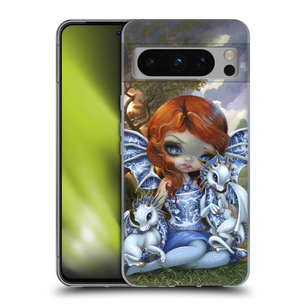 Strangeling Dragon Blue Willow Fairy Soft Gel Case for Google Pixel 8 Pro
