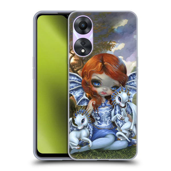 Strangeling Dragon Blue Willow Fairy Soft Gel Case for OPPO A78 5G