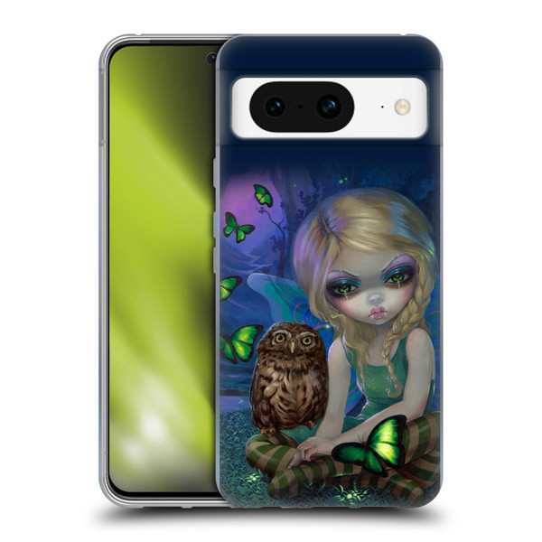 Strangeling Fairy Art Summer with Owl Soft Gel Case for Google Pixel 8