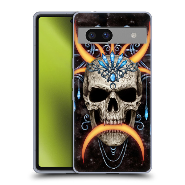 Sarah Richter Skulls Jewelry And Crown Universe Soft Gel Case for Google Pixel 7a