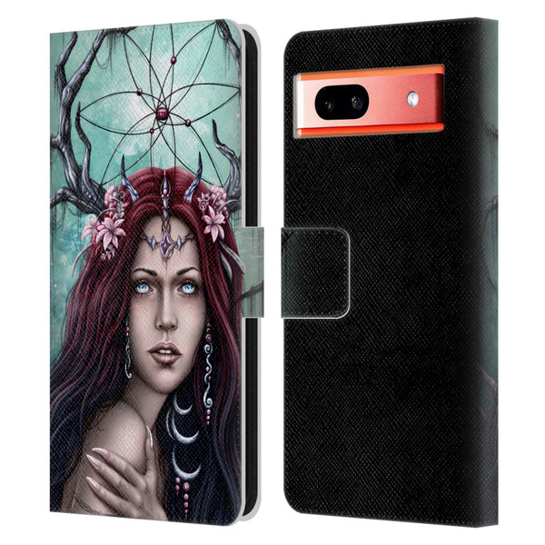 Sarah Richter Fantasy Fairy Girl Leather Book Wallet Case Cover For Google Pixel 7a
