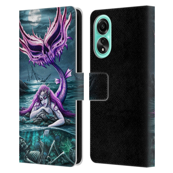 Sarah Richter Gothic Mermaid With Skeleton Pirate Leather Book Wallet Case Cover For OPPO A78 4G