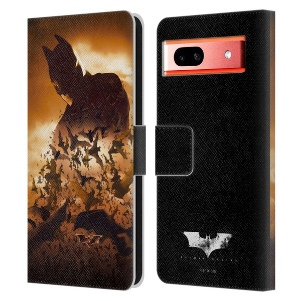 Batman Begins Graphics Poster Leather Book Wallet Case Cover For Google Pixel 7a