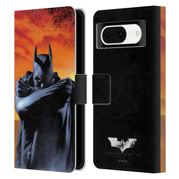 Batman Begins Graphics Character Leather Book Wallet Case Cover For Google Pixel 8