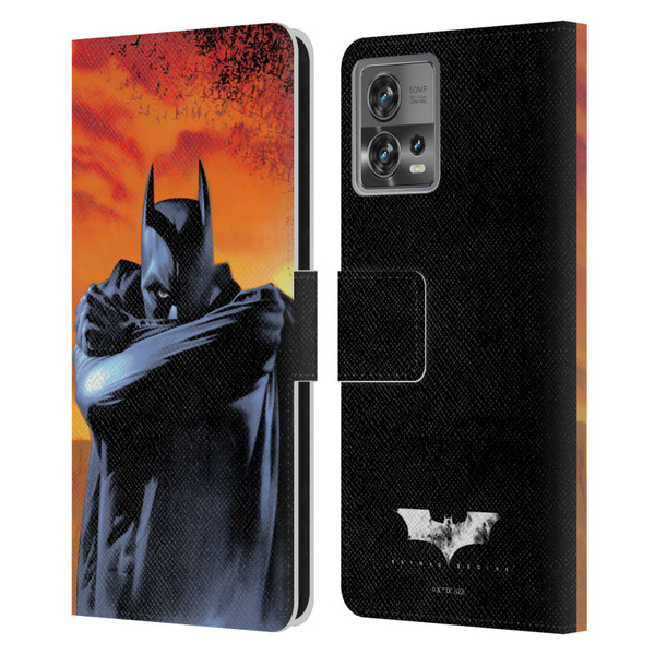 Batman Begins Graphics Character Leather Book Wallet Case Cover For Motorola Moto Edge 30 Fusion