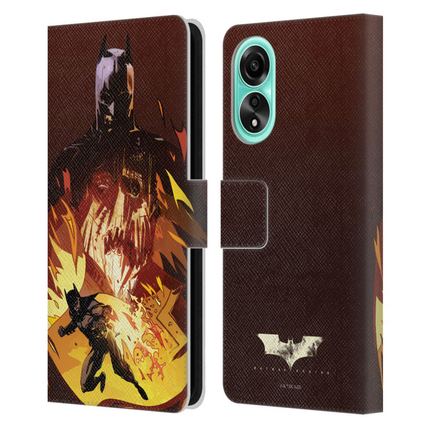 Batman Begins Graphics Scarecrow Leather Book Wallet Case Cover For OPPO A78 4G