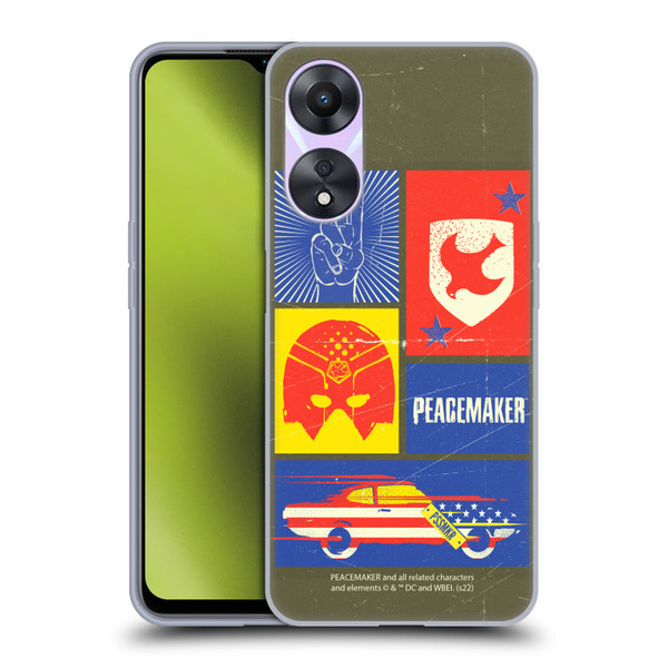 Peacemaker: Television Series Graphics Icons Soft Gel Case for OPPO A78 5G