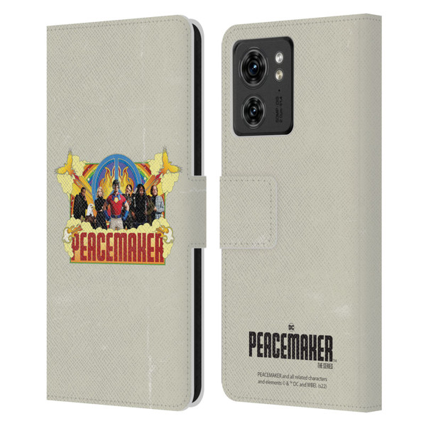 Peacemaker: Television Series Graphics Group Leather Book Wallet Case Cover For Motorola Moto Edge 40