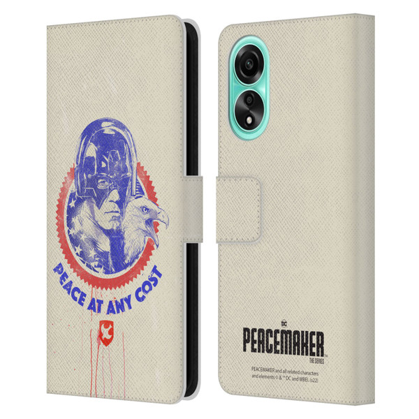 Peacemaker: Television Series Graphics Christopher Smith & Eagly Leather Book Wallet Case Cover For OPPO A78 4G