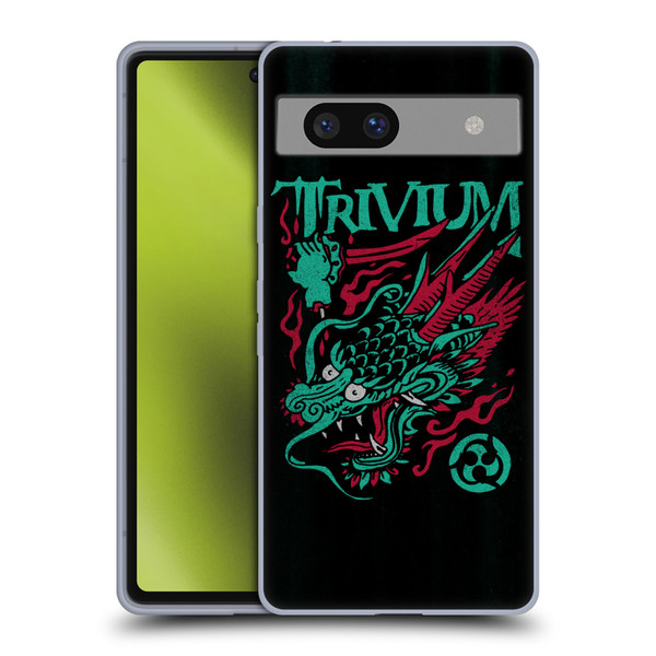 Trivium Graphics Screaming Dragon Soft Gel Case for Google Pixel 7a