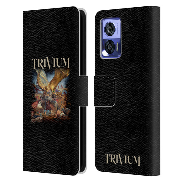 Trivium Graphics In The Court Of The Dragon Leather Book Wallet Case Cover For Motorola Edge 30 Neo 5G