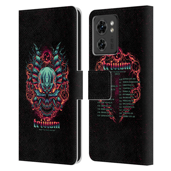 Trivium Graphics What The Dead Men Say Leather Book Wallet Case Cover For Motorola Moto Edge 40
