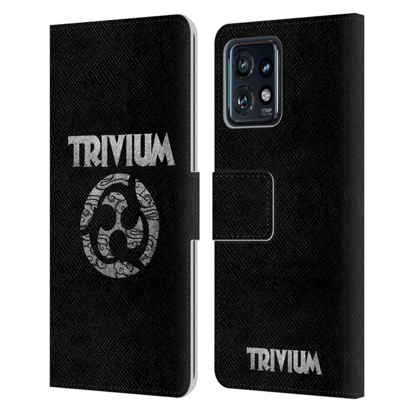 Trivium Graphics Swirl Logo Leather Book Wallet Case Cover For Motorola Moto Edge 40 Pro