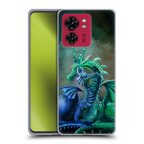 Rose Khan Dragons Green And Blue Soft Gel Case for Motorola Moto Edge 40