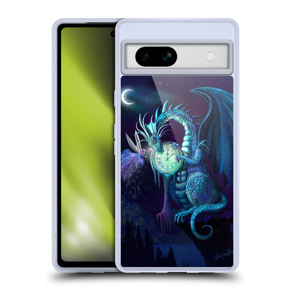 Rose Khan Dragons Blue Time Soft Gel Case for Google Pixel 7a