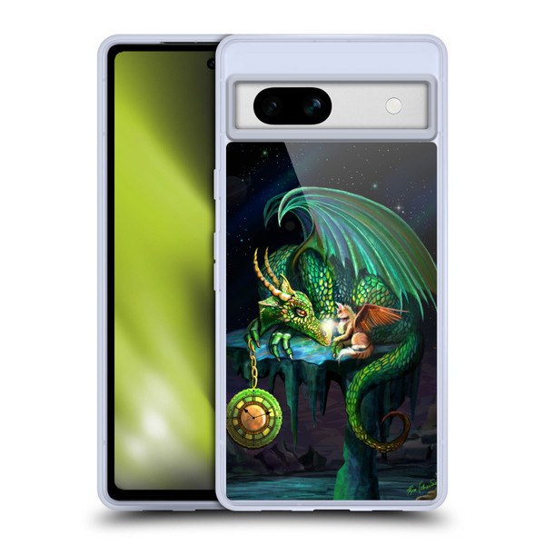 Rose Khan Dragons Green Time Soft Gel Case for Google Pixel 7a