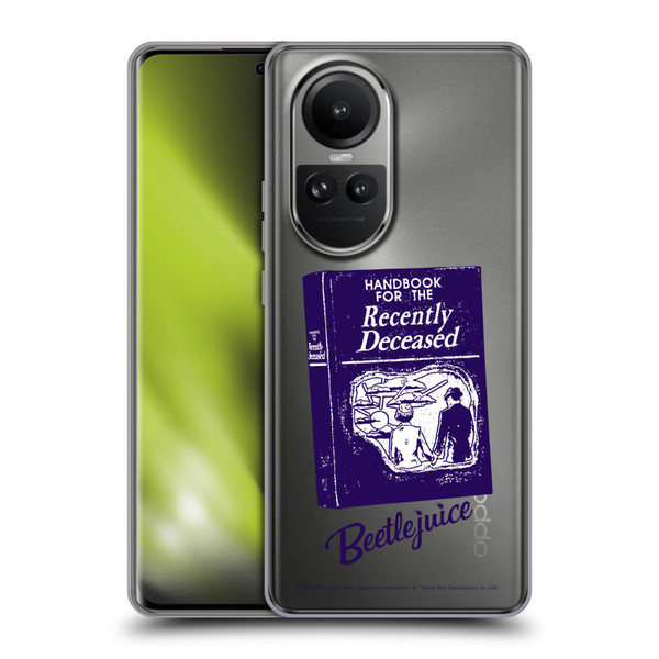 Beetlejuice Graphics Handbook Soft Gel Case for OPPO Reno10 5G / Reno10 Pro 5G