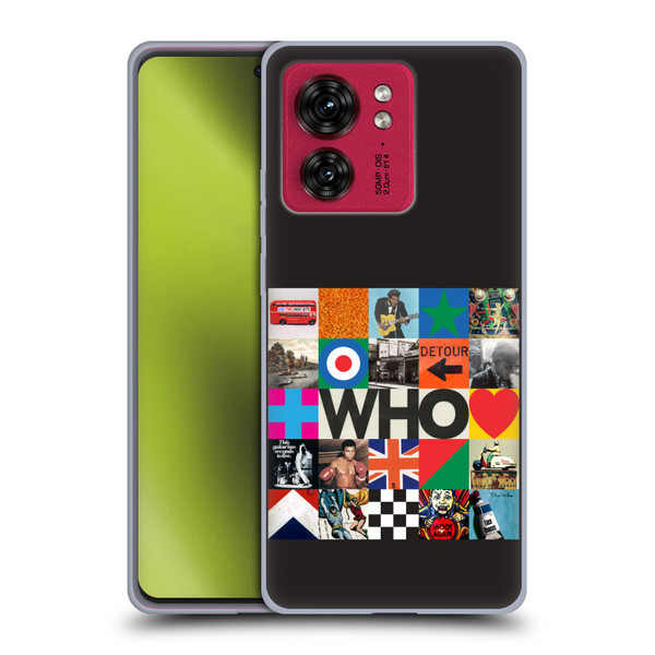 The Who 2019 Album Square Collage Soft Gel Case for Motorola Moto Edge 40