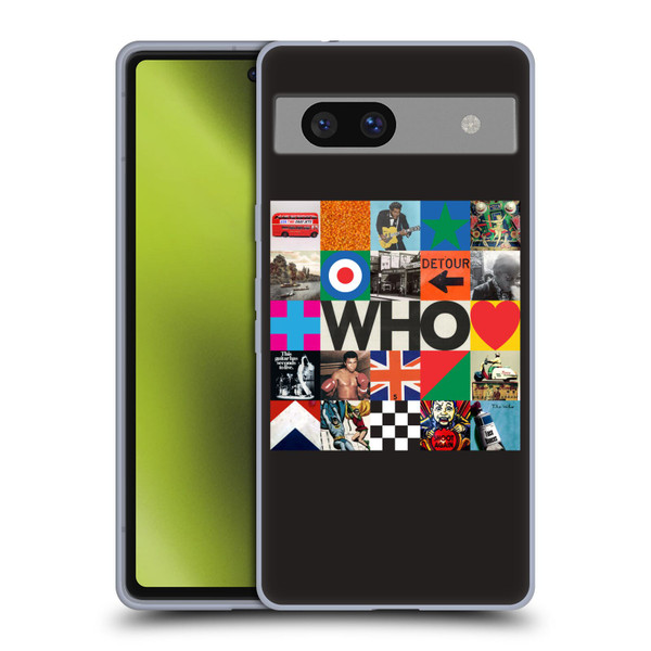 The Who 2019 Album Square Collage Soft Gel Case for Google Pixel 7a