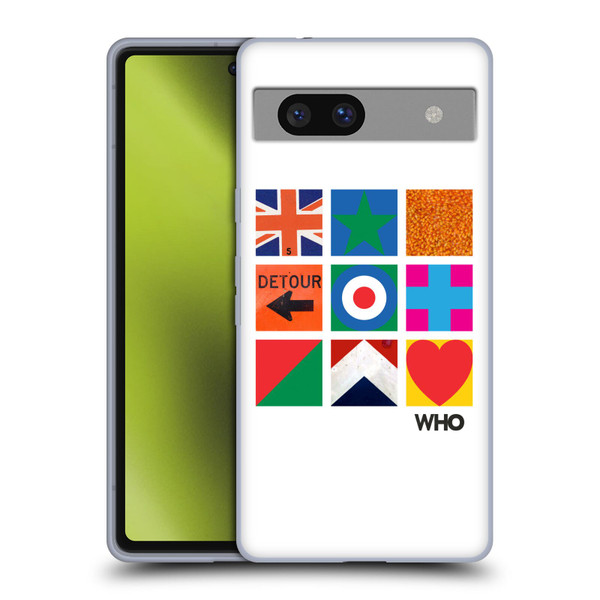 The Who 2019 Album Symbols Grid Soft Gel Case for Google Pixel 7a