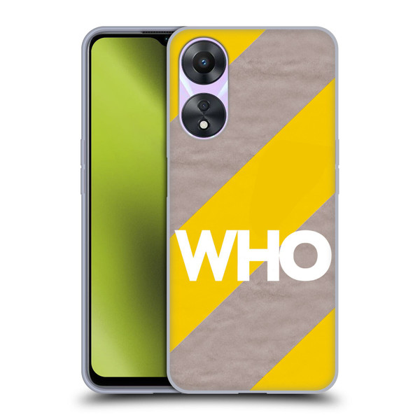 The Who 2019 Album Yellow Diagonal Stripes Soft Gel Case for OPPO A78 5G