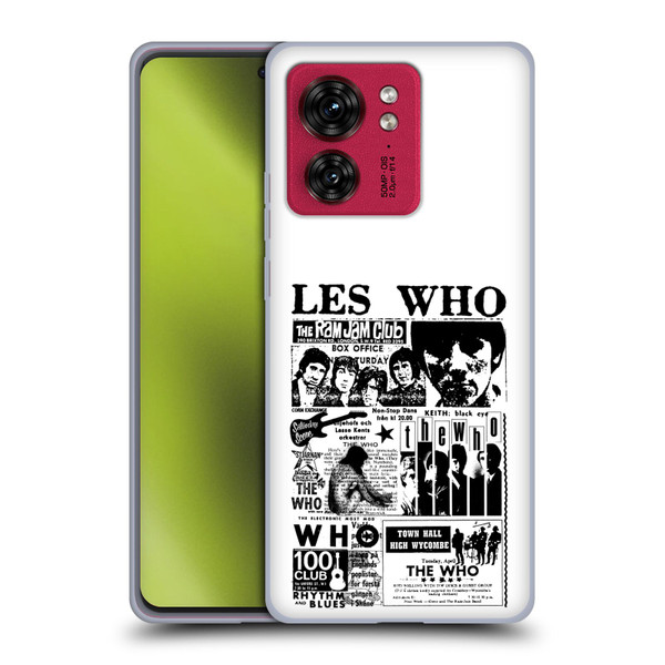 The Who Band Art Les Who Soft Gel Case for Motorola Moto Edge 40