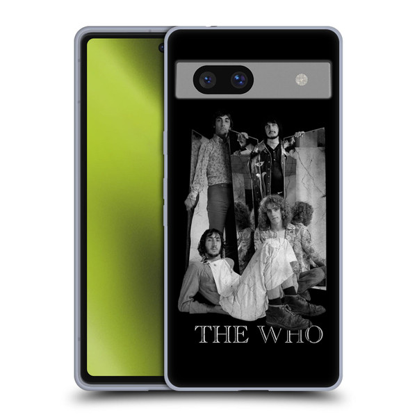 The Who Band Art Mirror Mono Distress Soft Gel Case for Google Pixel 7a