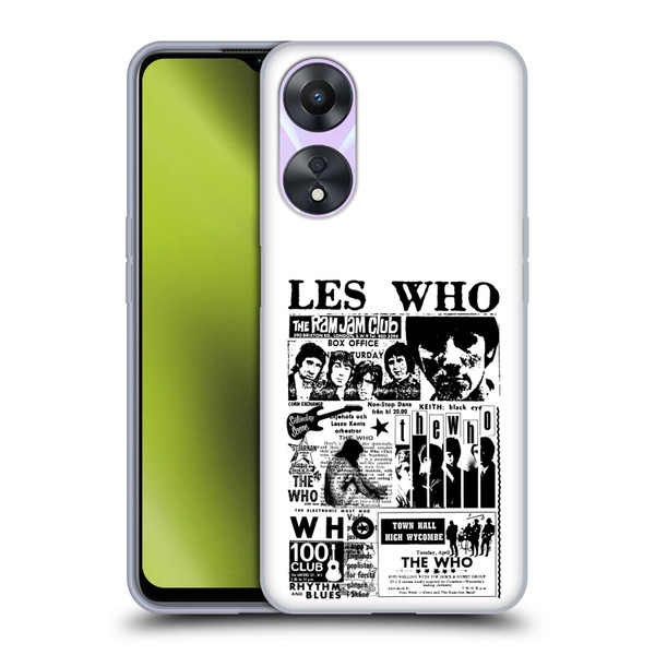The Who Band Art Les Who Soft Gel Case for OPPO A78 5G