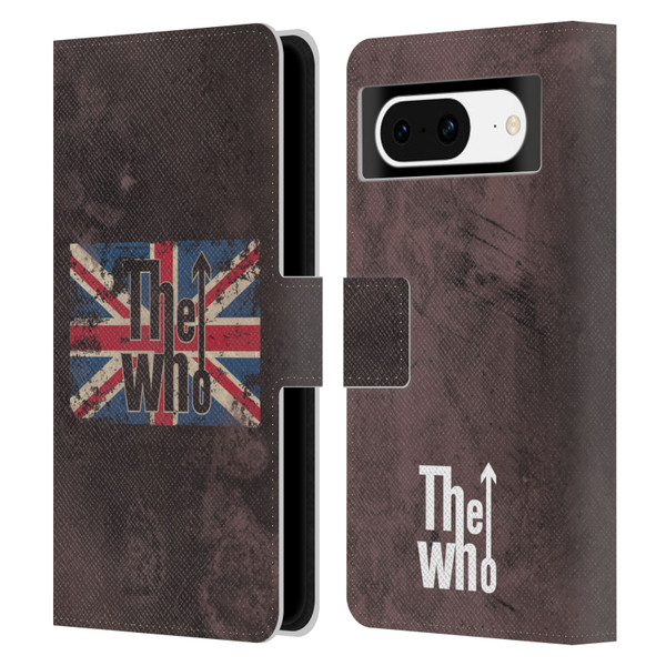 The Who Band Art Union Jack Distressed Look Leather Book Wallet Case Cover For Google Pixel 8