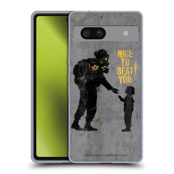Watch Dogs Legion Street Art Nice To Beat You Soft Gel Case for Google Pixel 7a