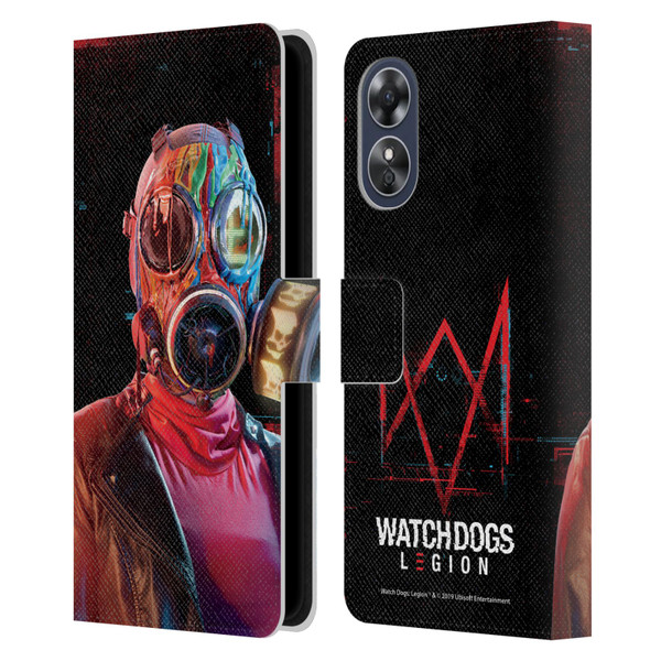 Watch Dogs Legion Key Art Lancaster Leather Book Wallet Case Cover For OPPO A17