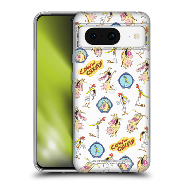 Cow and Chicken Graphics Pattern Soft Gel Case for Google Pixel 8