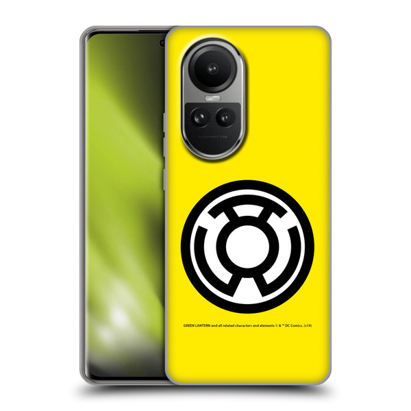Green Lantern DC Comics Lantern Corps Sinestro Soft Gel Case for OPPO Reno10 5G / Reno10 Pro 5G