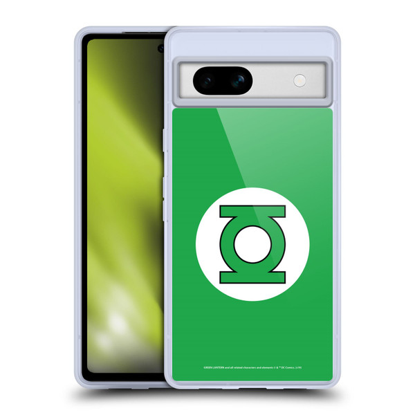 Green Lantern DC Comics Logos Classic Soft Gel Case for Google Pixel 7a