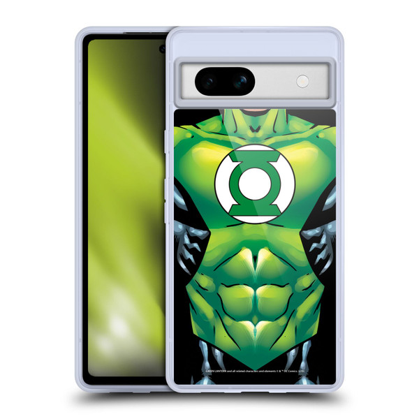 Green Lantern DC Comics Logos Uniform Soft Gel Case for Google Pixel 7a