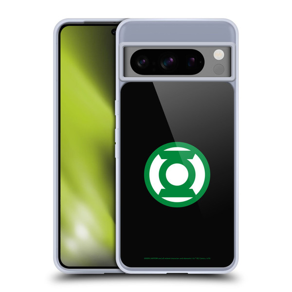 Green Lantern DC Comics Logos Black Soft Gel Case for Google Pixel 8 Pro